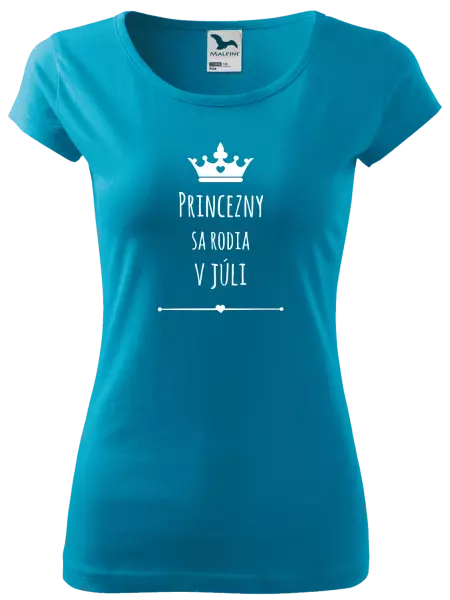 Dámske tričko Princezny sa rodia v ...