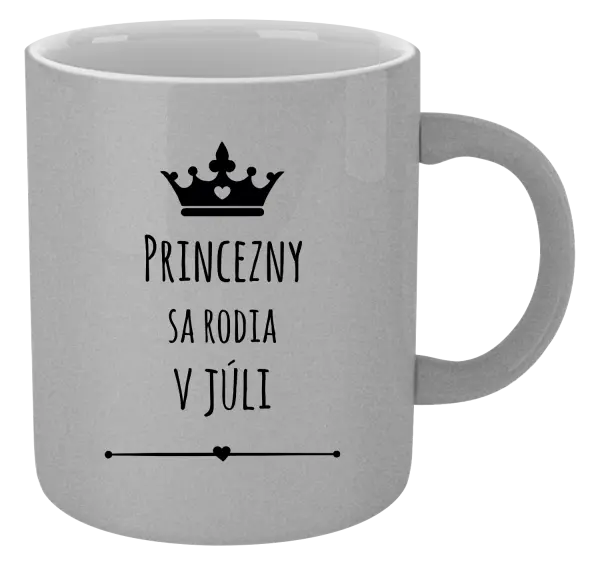Hrnček metalický Princezny sa rodia v ...