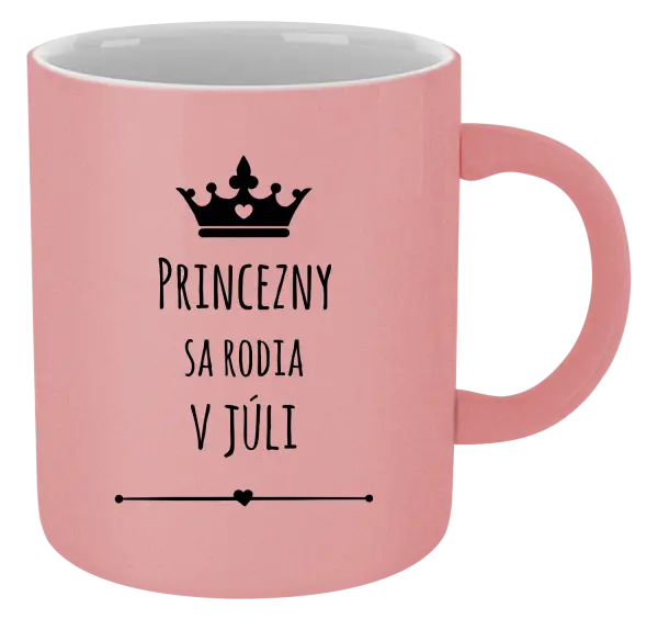 Hrnček metalický Princezny sa rodia v ...