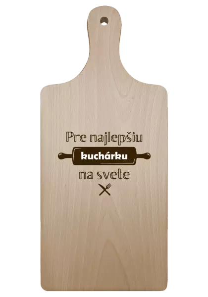Doštička Pre najlepšiu kuchárku na svete