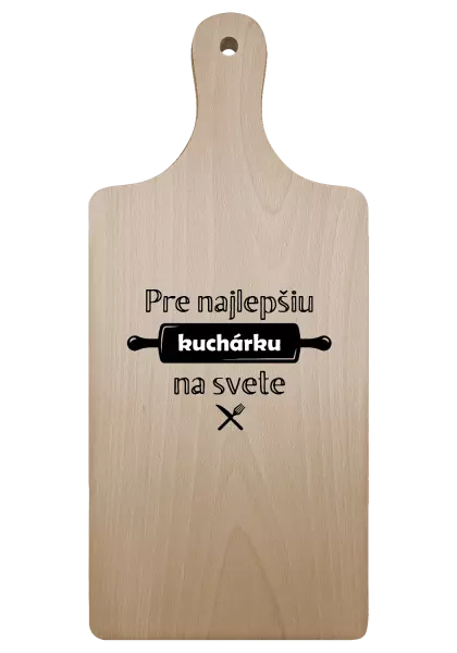 Doštička Pre najlepšiu kuchárku na svete