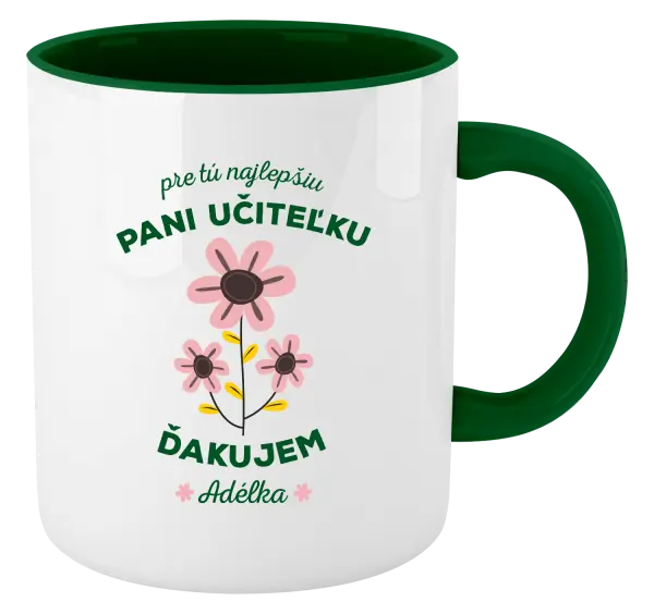 Hrnček  Pre tú najlepšiu pani učiteľku 