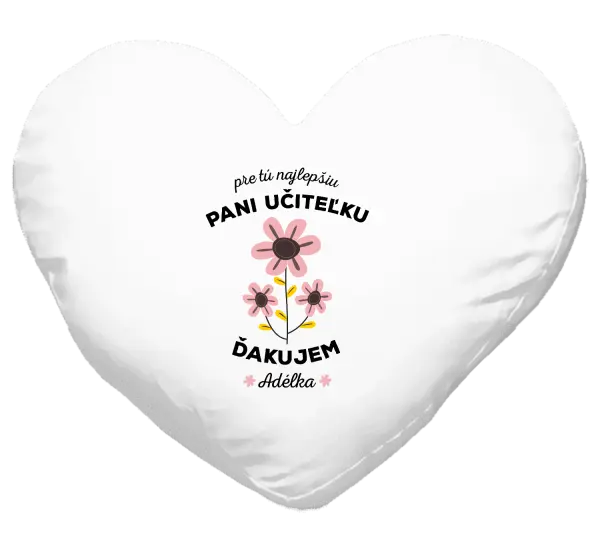 Vankúš Pre tú najlepšiu pani učiteľku 