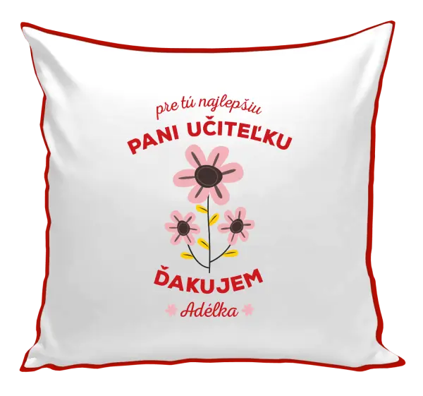 Vankúš Pre tú najlepšiu pani učiteľku 