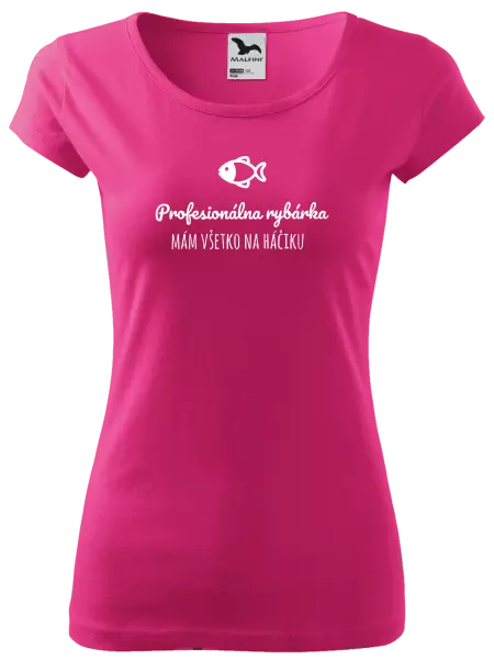 Dámske tričko Profesionálna rybárka