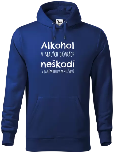 Pánská mikina Alkohol v malých dávkách neškodí v jakémkoliv množství