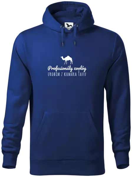 Pánska mikina Profesionálny zoológ urobím z komára ťavu