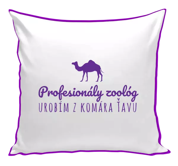 Vankúš Profesionálny zoológ urobím z komára ťavu