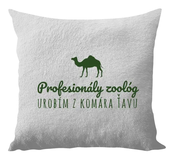 Vankúš Profesionálny zoológ urobím z komára ťavu