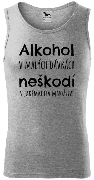 Pánské tílko Alkohol v malých dávkách neškodí v jakémkoliv množství