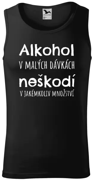Pánské tílko Alkohol v malých dávkách neškodí v jakémkoliv množství