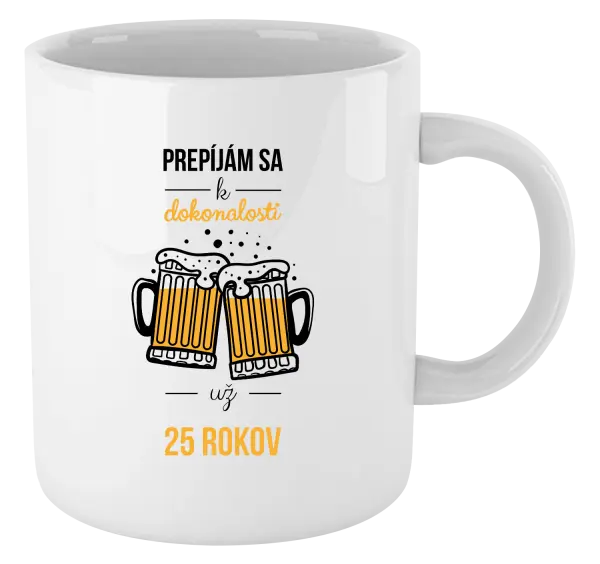 Hrnček Prepíjám sa k dokonalosti už x rokov