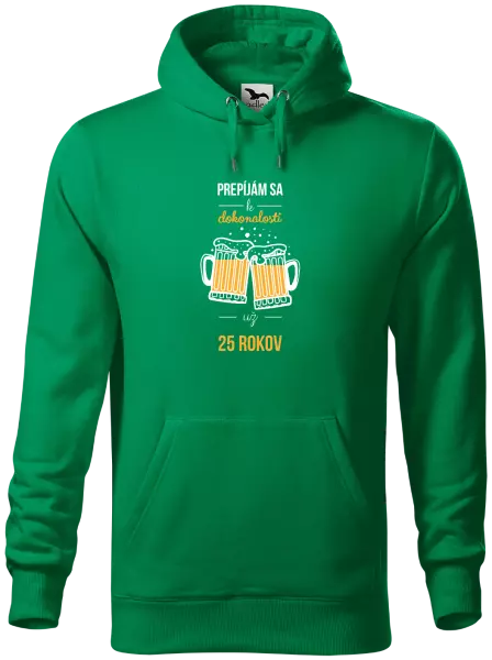 Pánska mikina Prepíjám sa k dokonalosti už x rokov