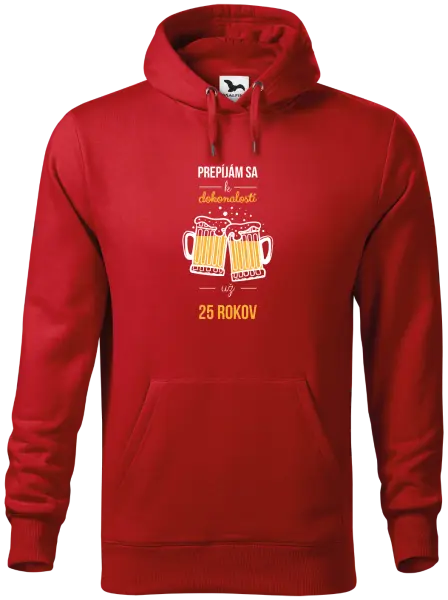 Pánska mikina Prepíjám sa k dokonalosti už x rokov