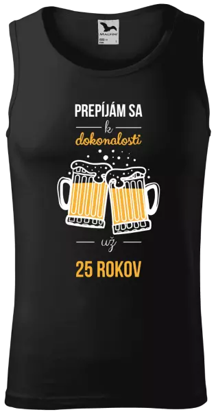 Pánske tielko Prepíjám sa k dokonalosti už x rokov