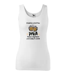 Dámske tielko Predstav si život bez piva