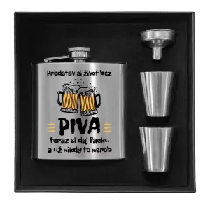 Ploskačka v krabičke Predstav si život bez piva