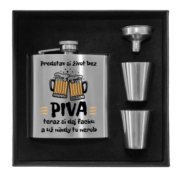 Ploskačka v krabičke Predstav si život bez piva