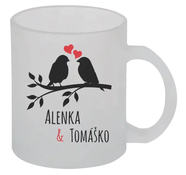 Hrnček Vtáčiky na vetve-vlastné mená