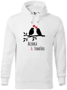 Pánska mikina Vtáčiky na vetve-vlastné mená