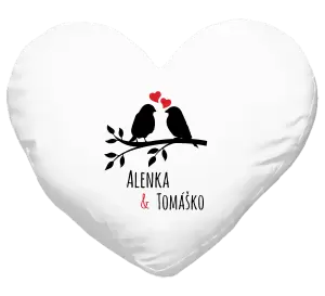 Vankúš Vtáčiky na vetve-vlastné mená