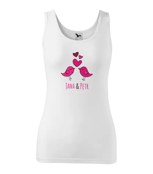 Dámske tielko Vtáčiky s menami