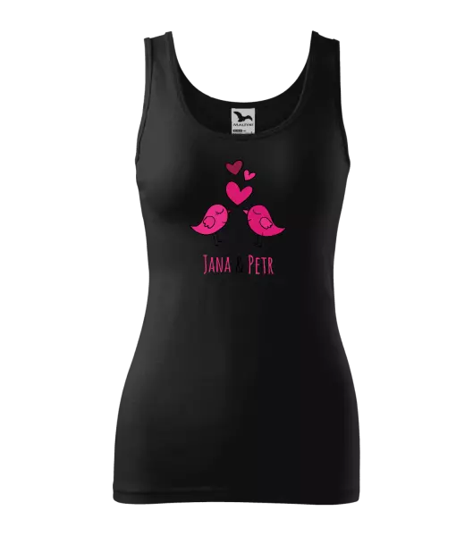Dámske tielko Vtáčiky s menami