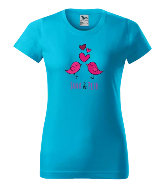 Dámske tričko Vtáčiky s menami