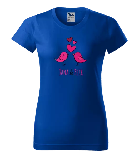 Dámske tričko Vtáčiky s menami