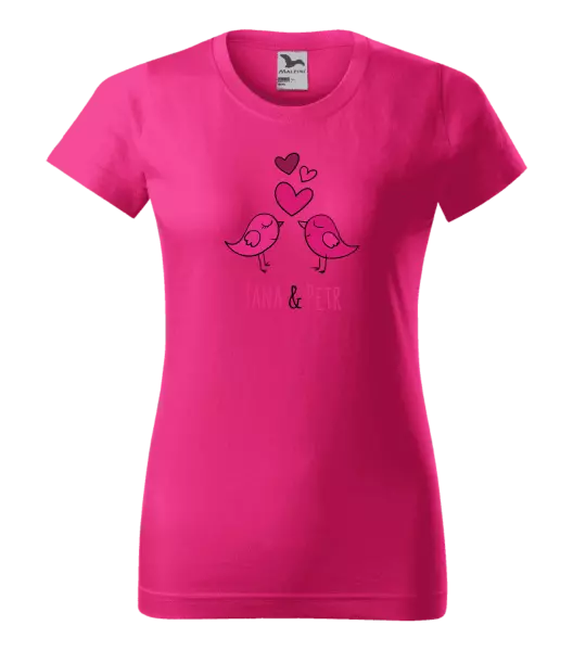 Dámske tričko Vtáčiky s menami