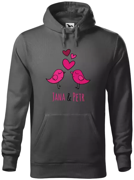 Pánska mikina Vtáčiky s menami