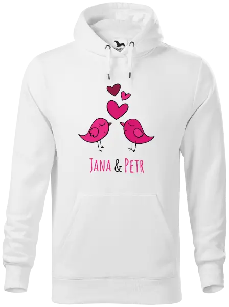 Pánska mikina Vtáčiky s menami