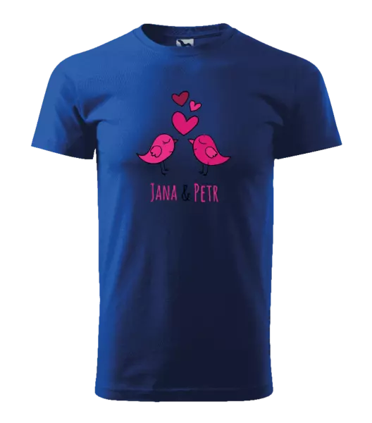 Pánske tričko Vtáčiky s menami
