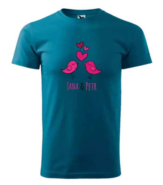 Pánske tričko Vtáčiky s menami