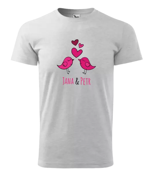 Pánske tričko Vtáčiky s menami