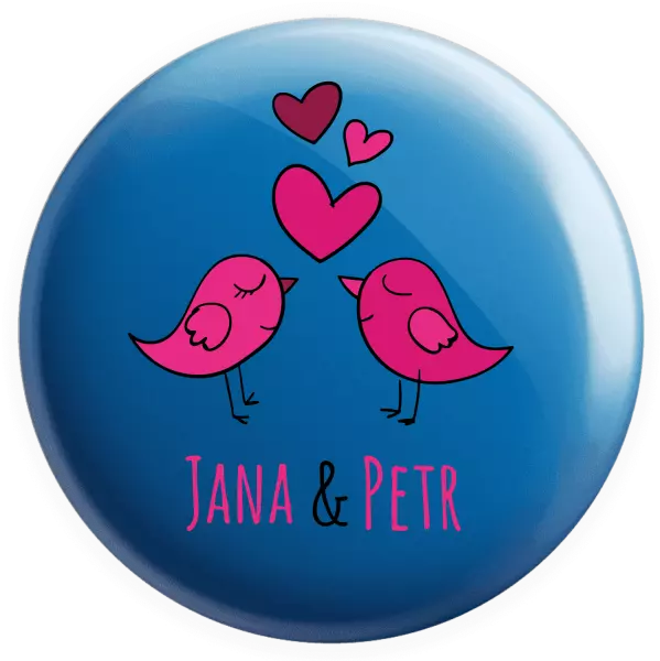 Placka Vtáčiky s menami