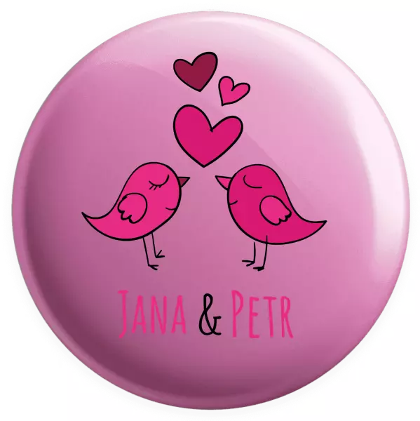 Placka Vtáčiky s menami