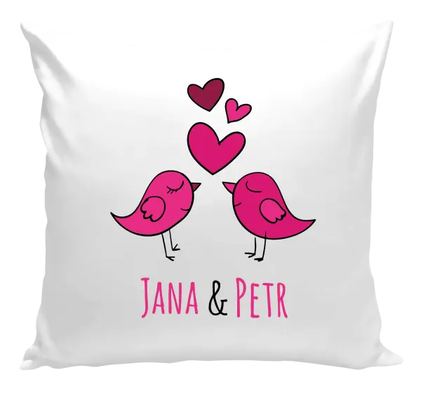 Vankúš Vtáčiky s menami