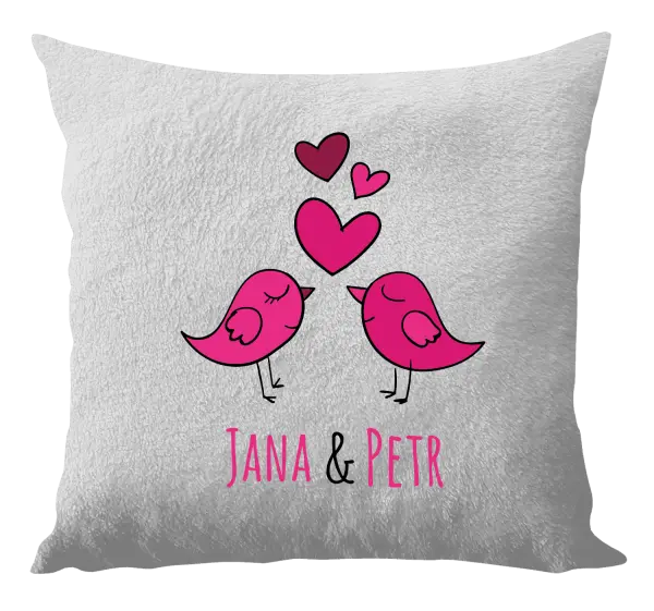 Vankúš Vtáčiky s menami