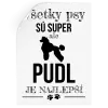 Samolepka Pudl je najlepší