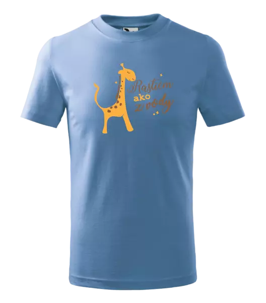 Detské tričko Rastiem ako z vody