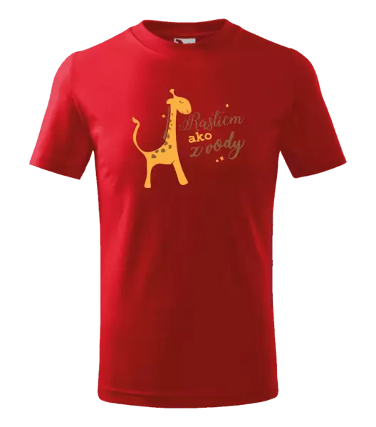 Detské tričko Rastiem ako z vody