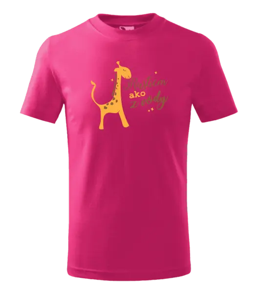 Detské tričko Rastiem ako z vody