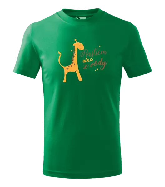 Detské tričko Rastiem ako z vody