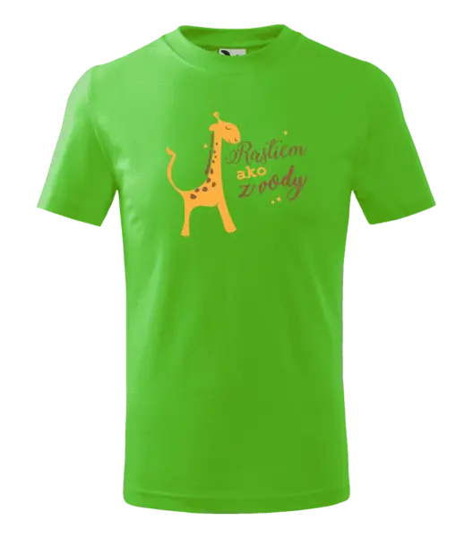 Detské tričko Rastiem ako z vody