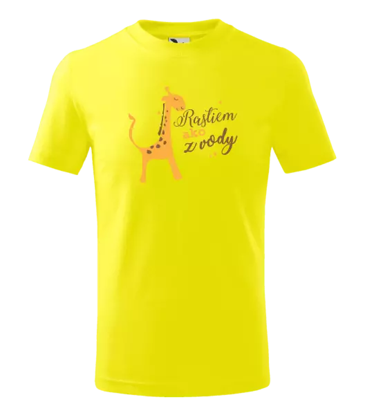 Detské tričko Rastiem ako z vody