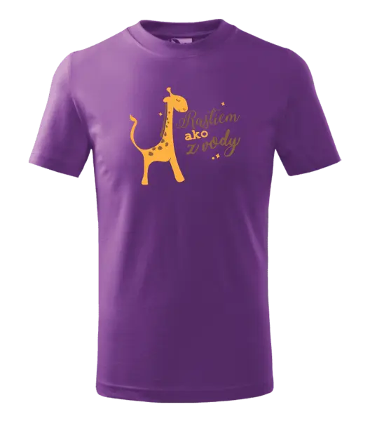 Detské tričko Rastiem ako z vody