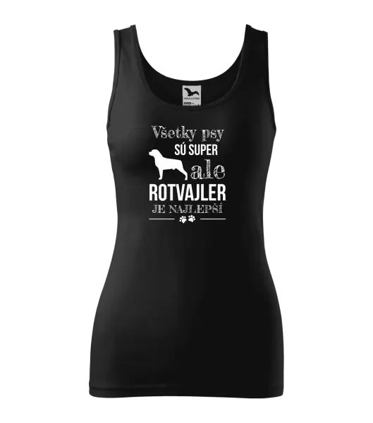 Dámske tielko Rotvajler je najlepší