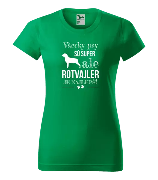 Dámske tričko Rotvajler je najlepší