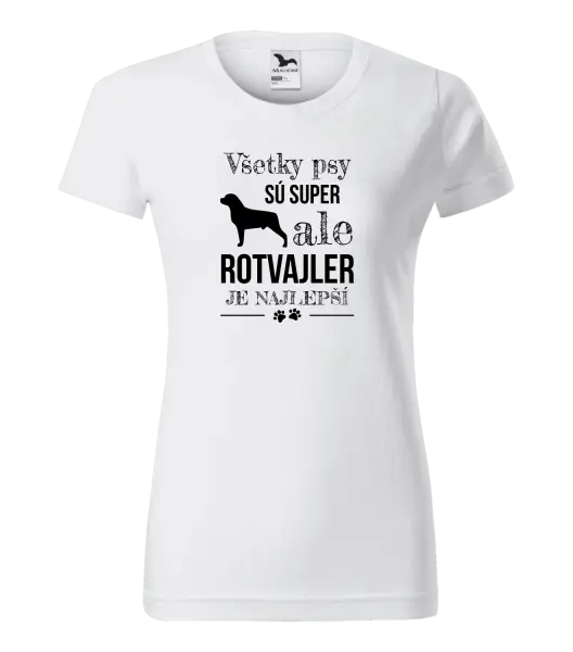 Dámske tričko Rotvajler je najlepší
